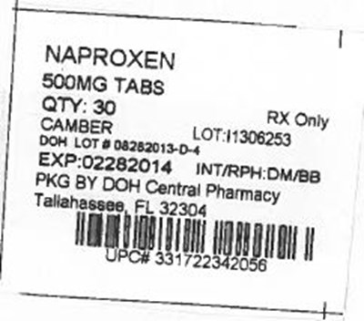Label Image For 500mg (500mg Camber)